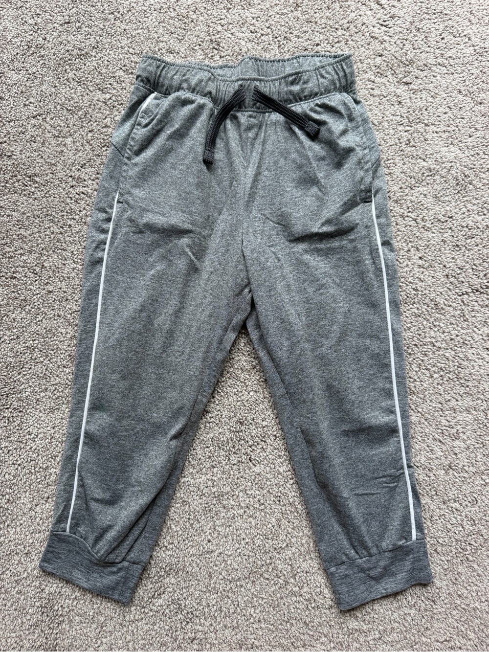 jumping beans Gray Jogger Pants with White Side Piping